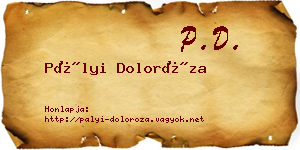 Pályi Doloróza névjegykártya
